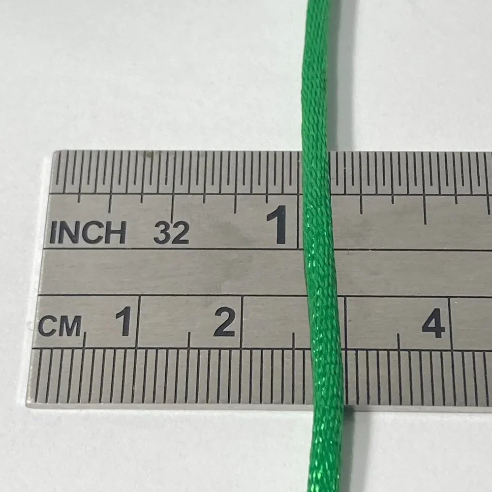 Green Rat Tail Cord Trim Ribbon 12 Rolls Offray Crafts Scrapbook Gift Wrap 1/8